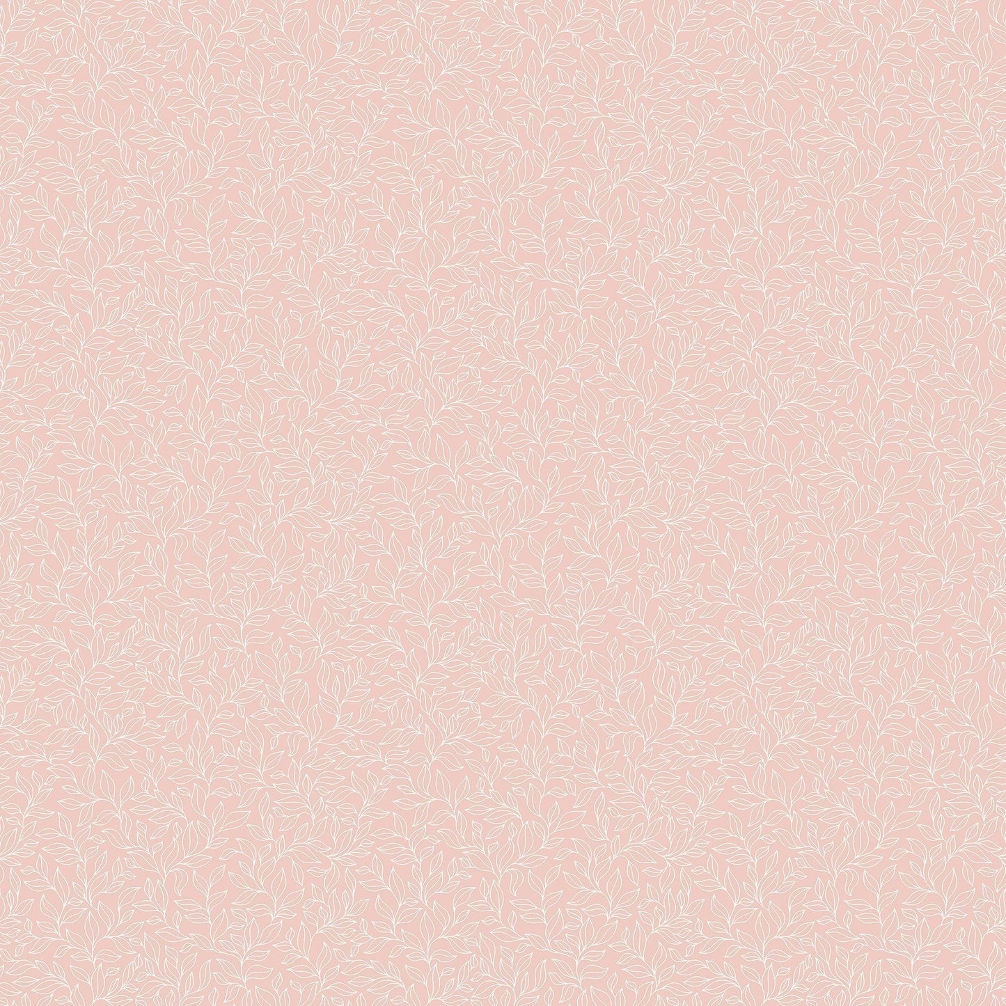 Small Prints Stencil Leaf Wallpaper - Pink - Galerie - G56698 - Premier Wallcovering