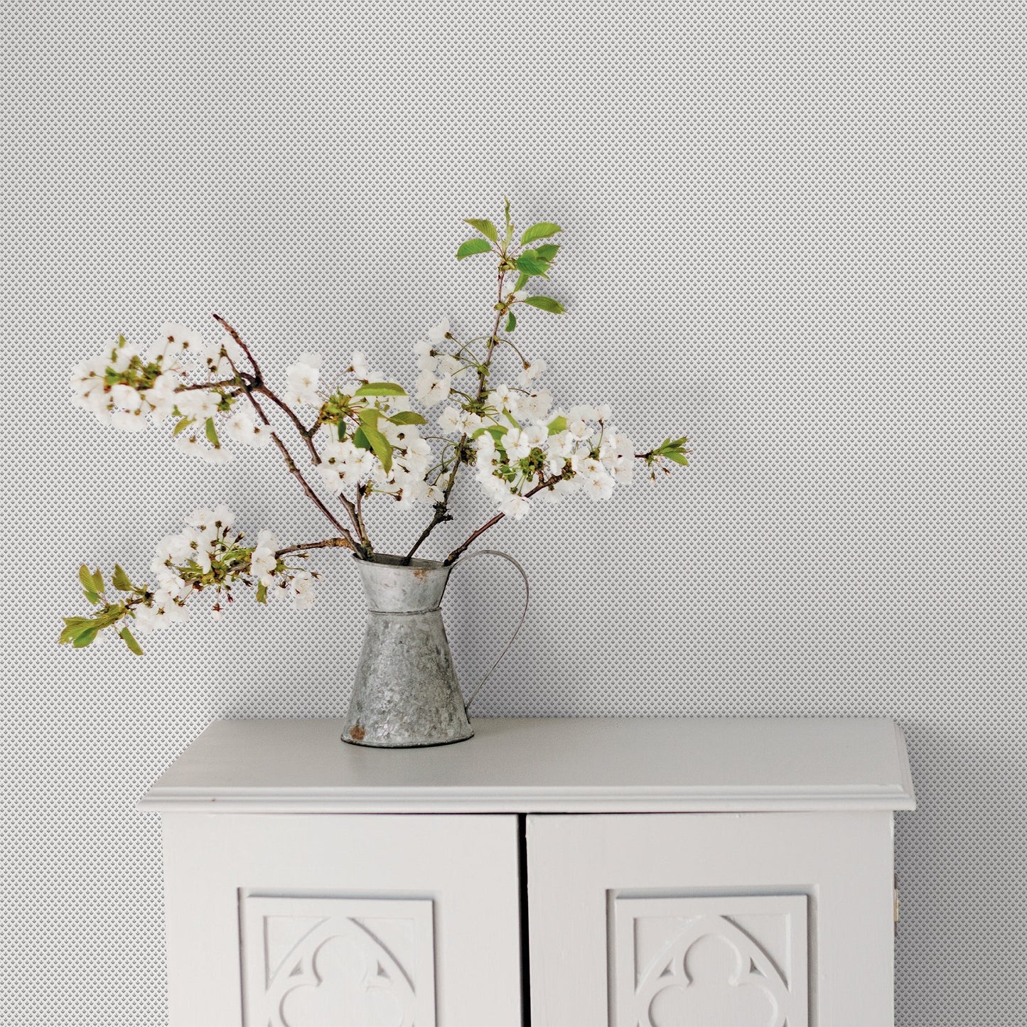 Small Prints Tiny Tulip Wallpaper - Grey / Black - Galerie - G56701 - Premier Wallcovering