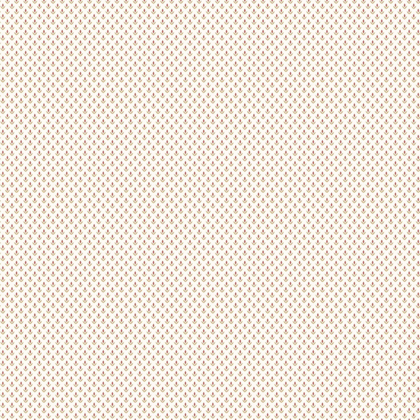 Small Prints Tiny Tulip Wallpaper - Cranberry / Tan - Galerie - G56700 - Premier Wallcovering