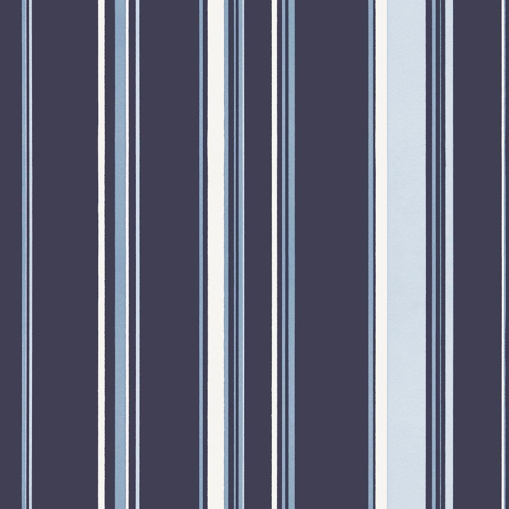 Smart Stripes Casual Stripe Wallpaper - Navy - Galerie - G68056 - Premier Wallcovering
