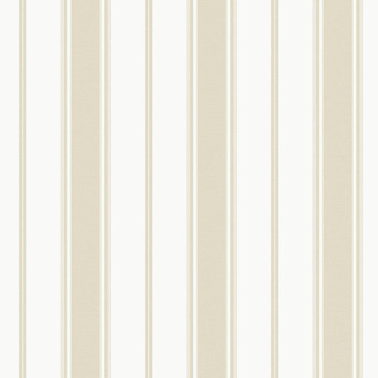 Smart Stripes Heritage Stripe Wallpaper - Beige - Galerie - G68060 - Premier Wallcovering