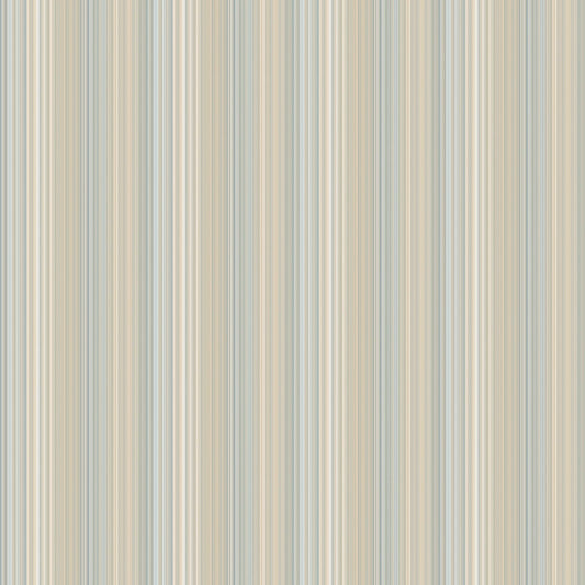 Smart Stripes Multi - Stripe Wallpaper - Taupe / Blue - Galerie - G67567 - Premier Wallcovering