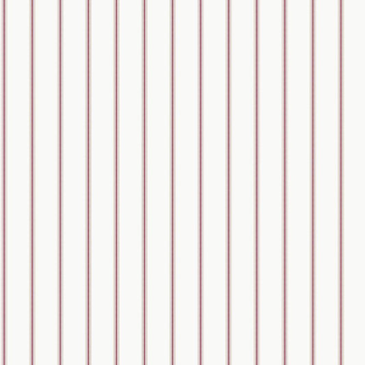 Smart Stripes Napkin Stripe Wallpaper - Cranberry / Gold - Galerie - G68070 - Premier Wallcovering