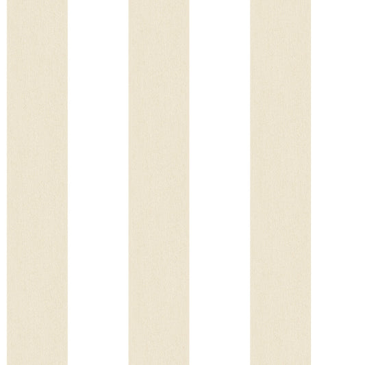 Smart Stripes Wide Stripe Wallpaper - Beige / White - Galerie - G67579 - Premier Wallcovering