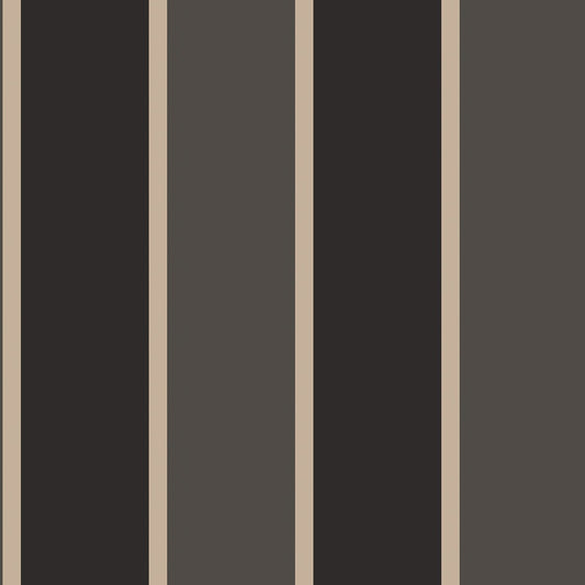 Smart Stripes Wide Stripe Wallpaper - Black / Grey - Galerie - G67544 - Premier Wallcovering