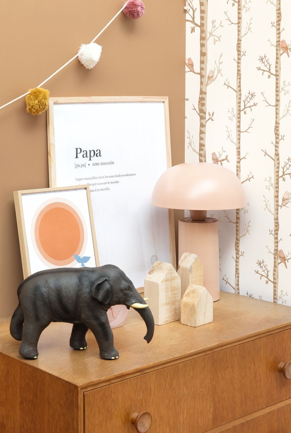 Smile Uni Wallpaper - Camel - Caselio - 69862050 - Premier Wallcovering