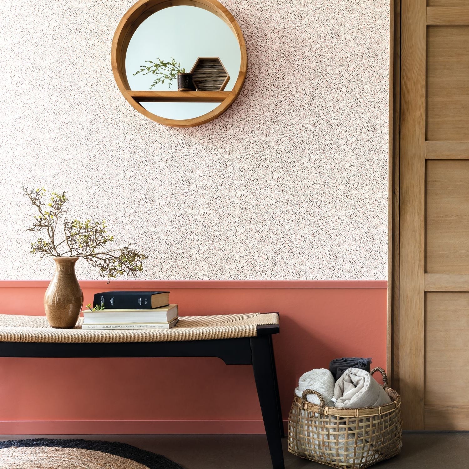 Smile Uni Wallpaper - Terracota - Caselio - 69863218 - Premier Wallcovering