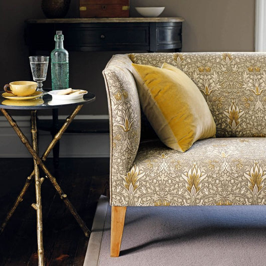 Snakeshead Fabric - Thistle/Russet - Morris & Co - 224466 - Premier Wallcovering