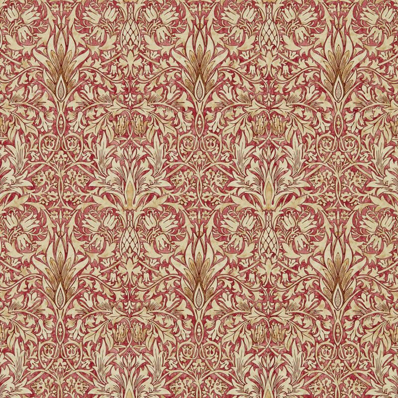 Snakeshead Wallpaper - Madder/Gold - Morris & Co - 216847 - Premier Wallcovering