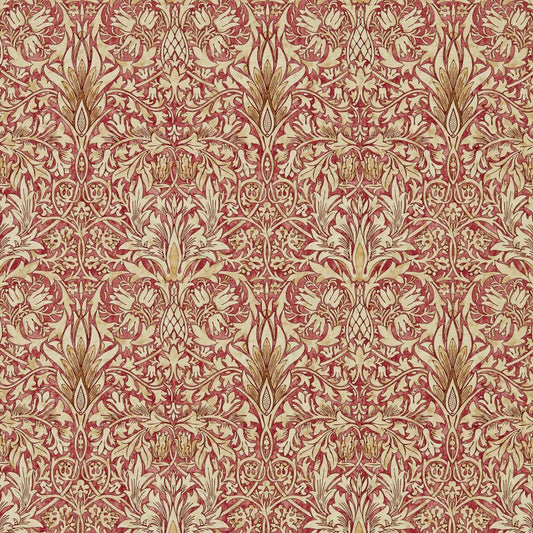 Snakeshead Wallpaper - Charcoal/Spice - Morris & Co - 216870 - Premier Wallcovering