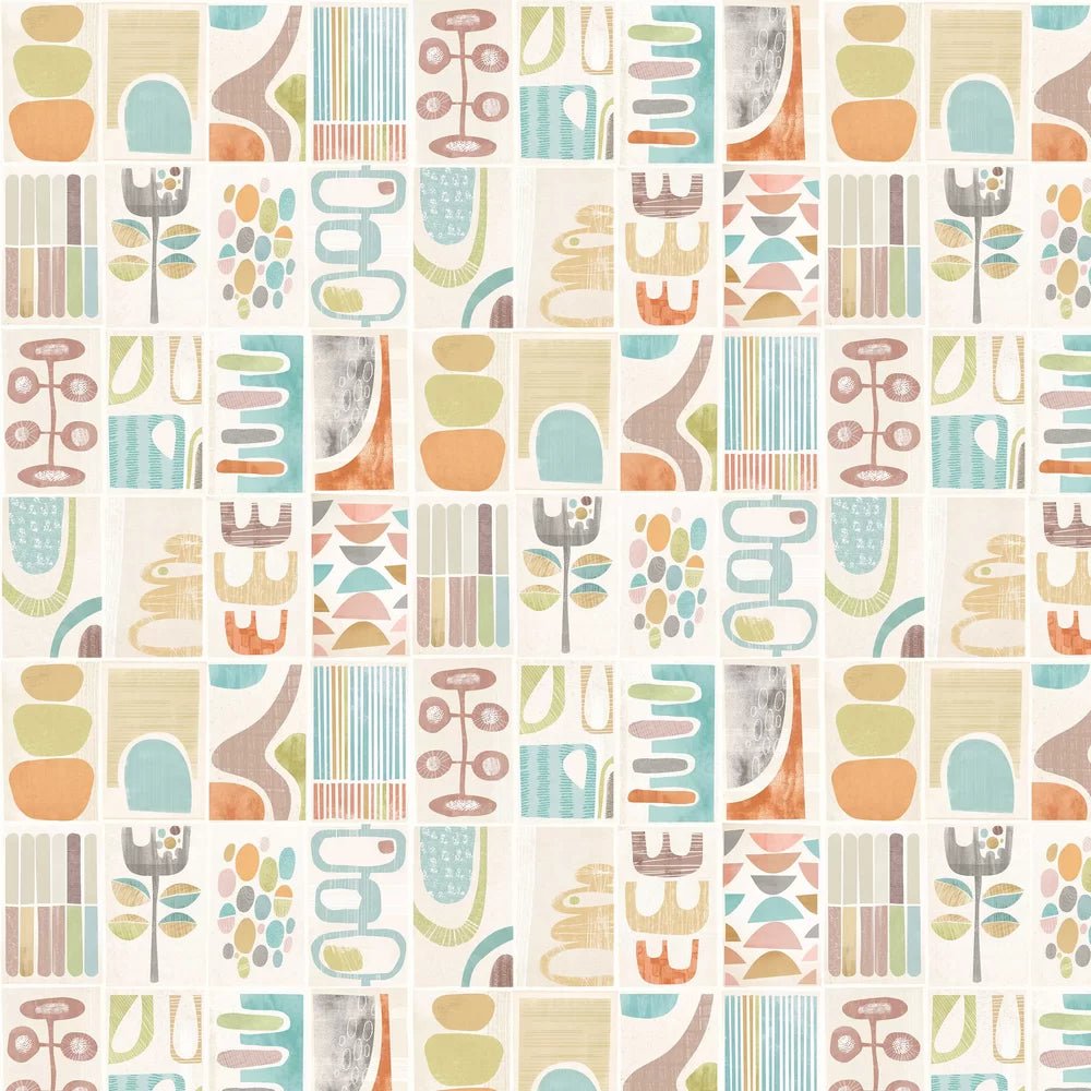 Snip Snip Wallpaper - Sepia & Sage - Ohpopsi - ABS50131W - Premier Wallcovering