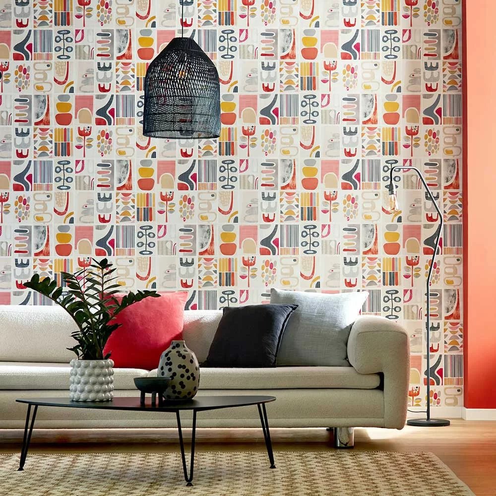 Snip Snip Wallpaper - Tulip & Smoke - Ohpopsi - ABS50129W - Premier Wallcovering