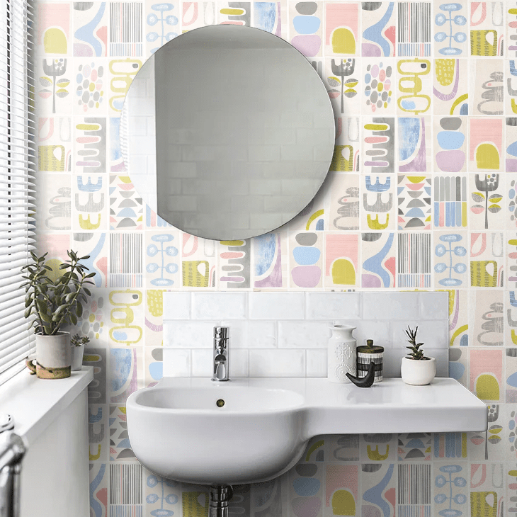 Snip Snip Wallpaper - Lilac & Silver - Ohpopsi - ABS50132W - Premier Wallcovering