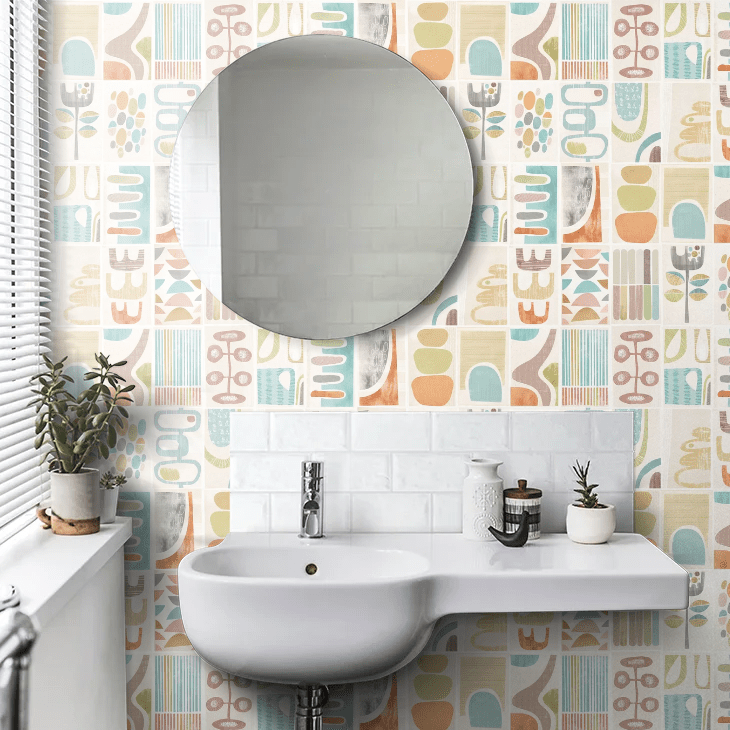 Snip Snip Wallpaper - Sepia & Sage - Ohpopsi - ABS50131W - Premier Wallcovering