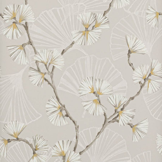 Snow Flower Wallpaper - Natural - J183W - 01 - Jane Churchill - Premier Wallcovering