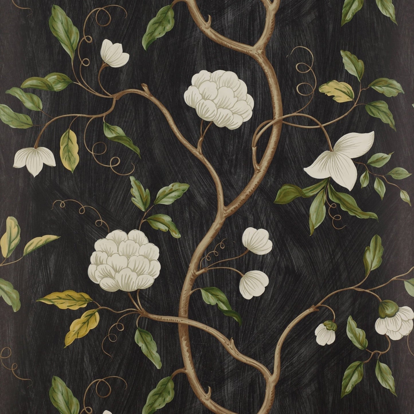 Snow Tree Wallpaper - Black - Colefax & Fowler - 07949/06 - Premier Wallcovering