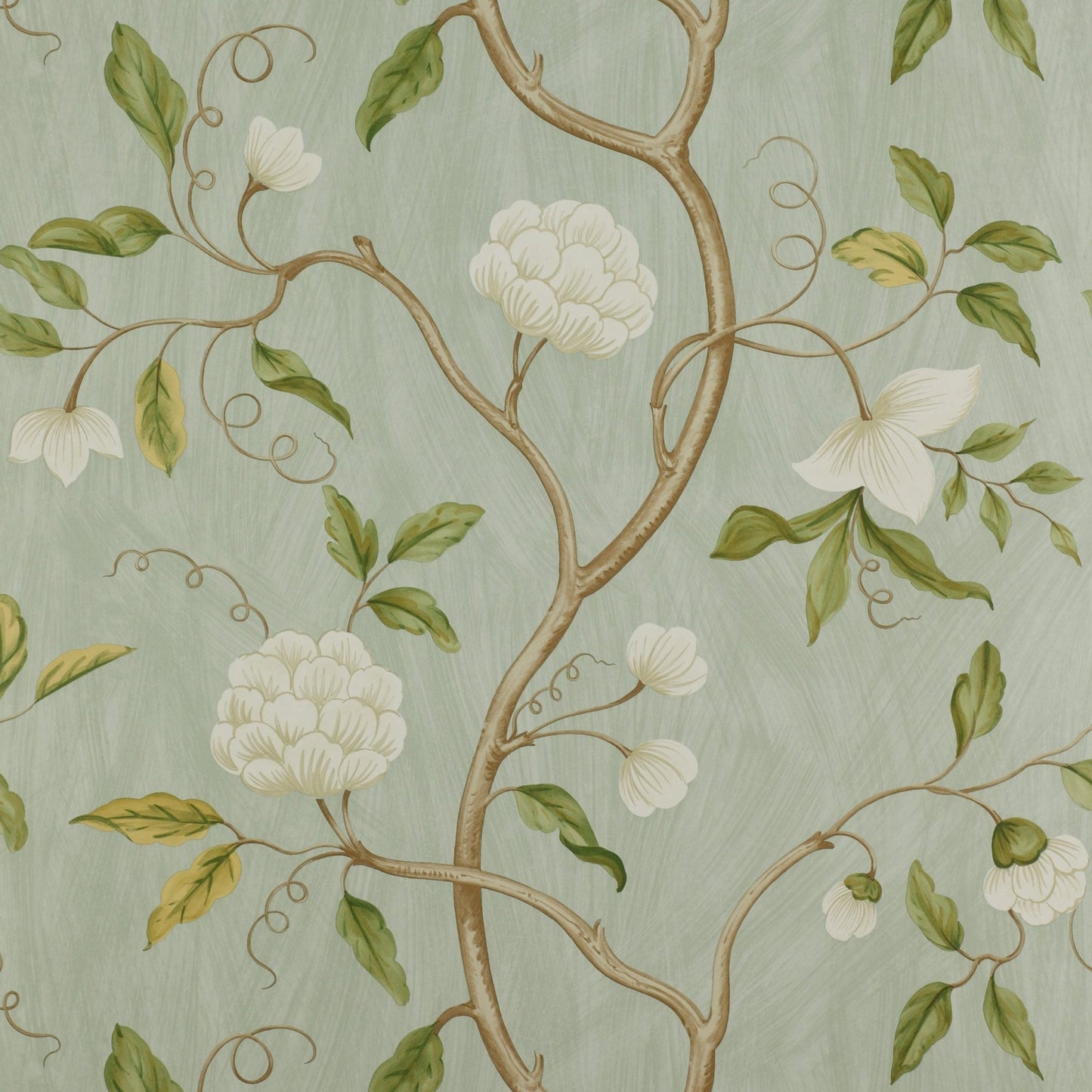 Snow Tree Wallpaper - Aqua - Colefax & Fowler - 07949/04 - Premier Wallcovering