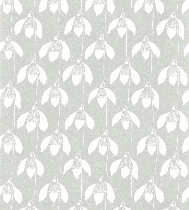 Snowdrop Wallpaper - Pewter - NART112813 - Scion - Premier Wallcovering