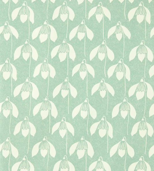 Snowdrop Wallpaper - Sage - NART112801 - Scion - Premier Wallcovering