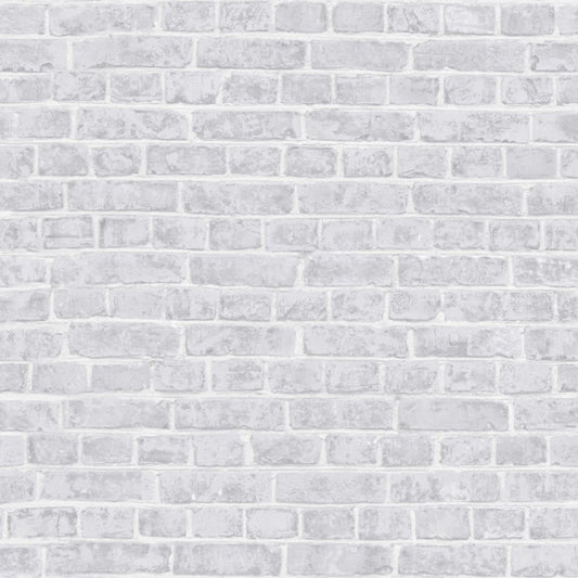 So White Brick Wallpaper - Blanc - Casadeco - 68180010 - Premier Wallcovering