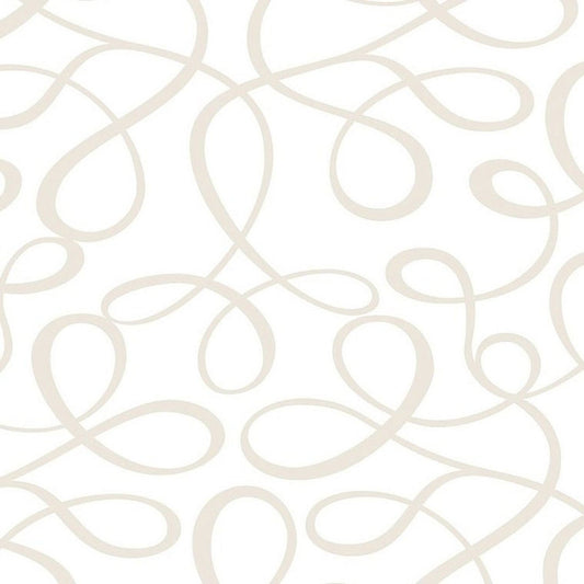 So White Contemporary Wallpaper - Blanc - Casadeco - 67800000 - Premier Wallcovering