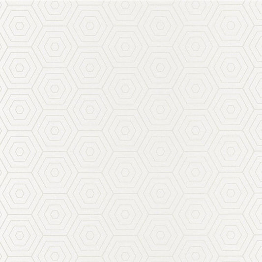 So White Geometric Wallpaper - Blanc - Casadeco - 68600005 - Premier Wallcovering