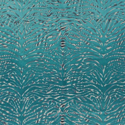Soft Pantigre Fabric - Turquoise - Christian Lacroix - FCL2282/03 - Premier Wallcovering