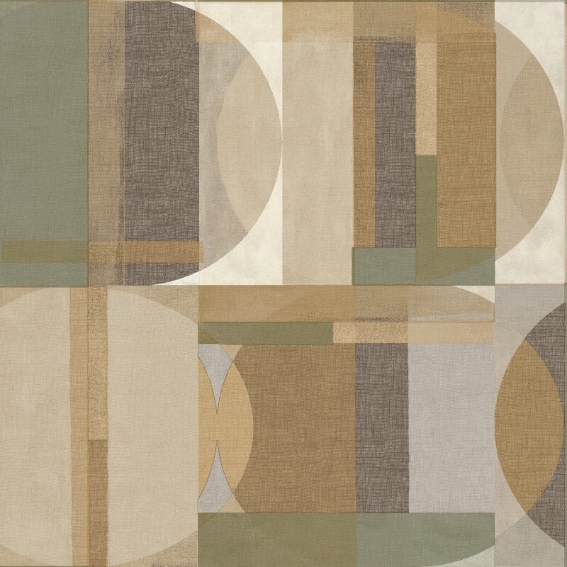 Sojo Geometric Wallpaper - Green Multi - Grandeco - A64903 - Premier Wallcovering