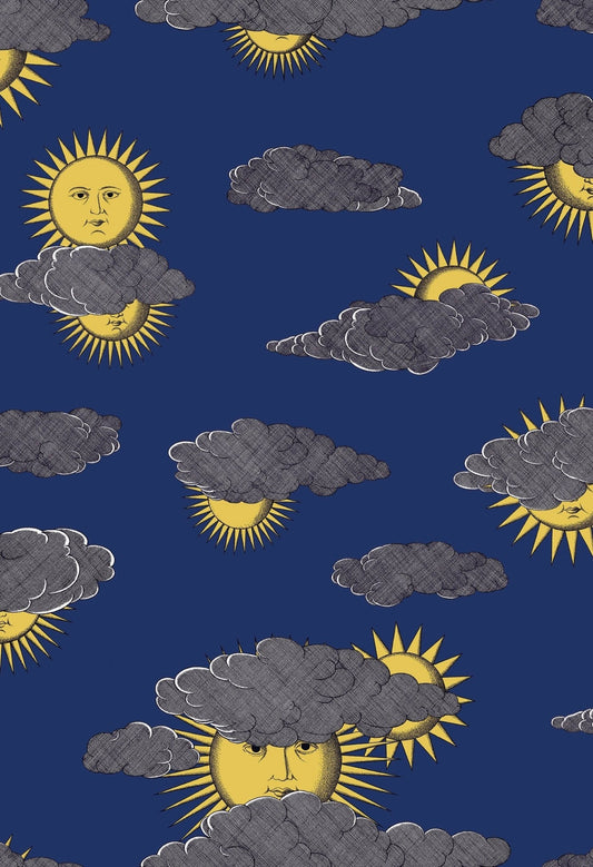 Soli e Nuvole Wallpaper - Yellow & Blue - 123/2006 - Cole & Son - Premier Wallcovering
