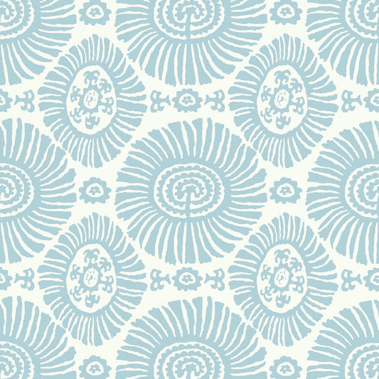 Solis Wallpaper - Spa Blue - Thibaut - T10084 - Premier Wallcovering