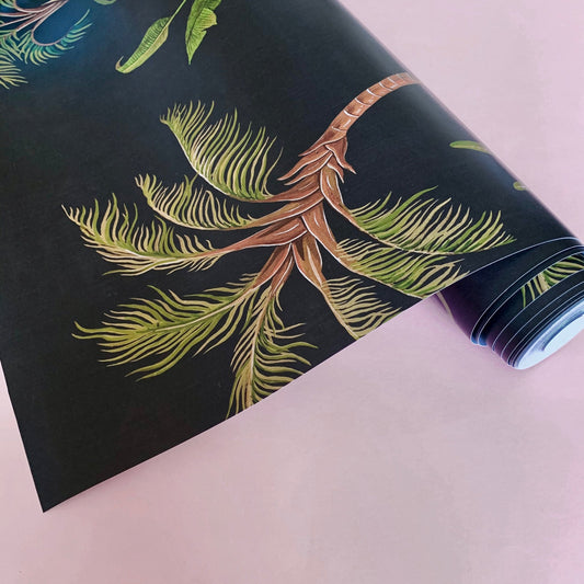 Solitude Wallpaper - Charcoal-Black - Wear The Walls - SOCB894152 - Premier Wallcovering