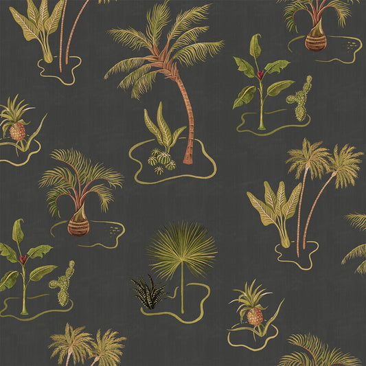 Solitude Wallpaper - Charcoal-Black - Wear The Walls - SOCB894152 - Premier Wallcovering