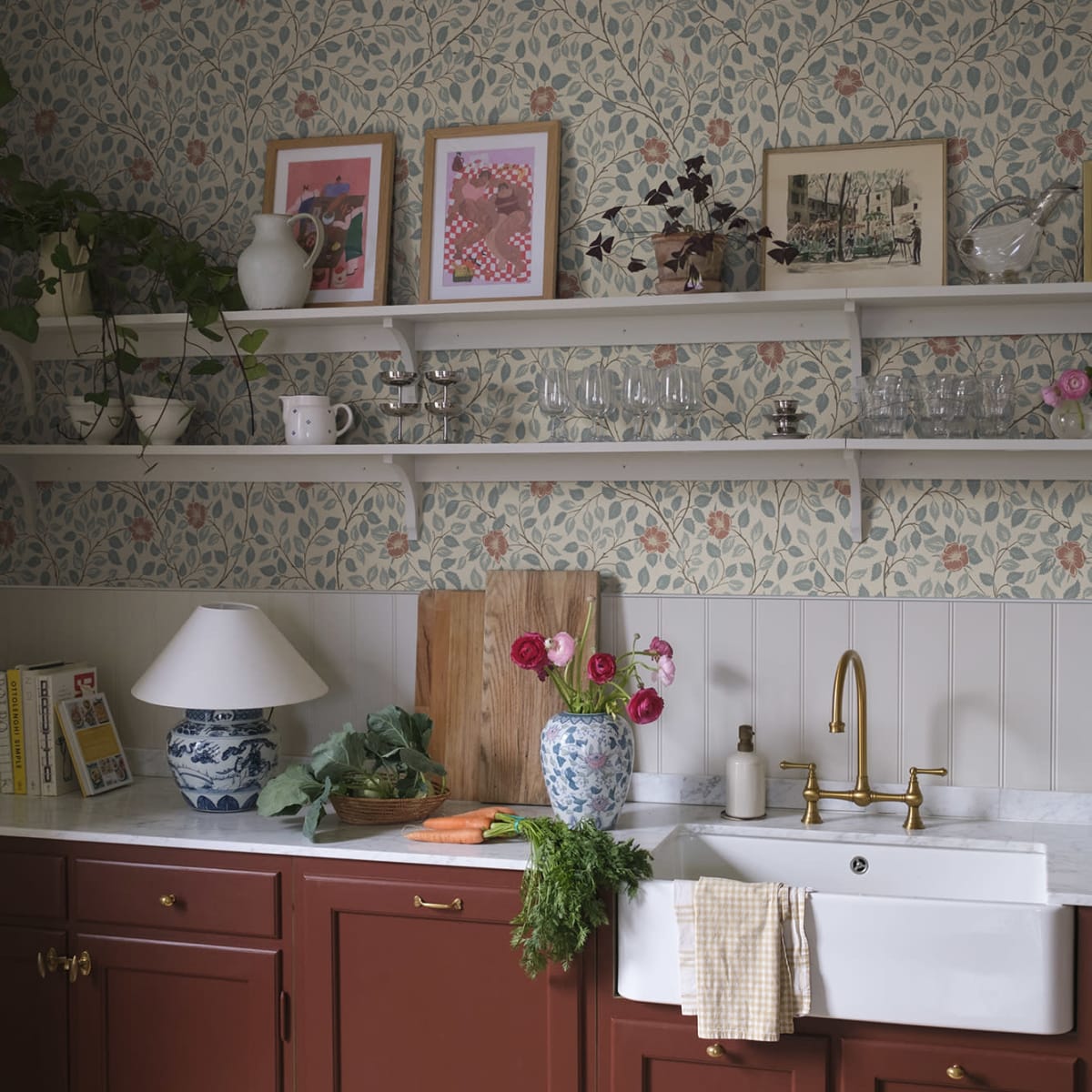 Solliden Wallpaper - Blue - Sandberg - S10464 - Premier Wallcovering