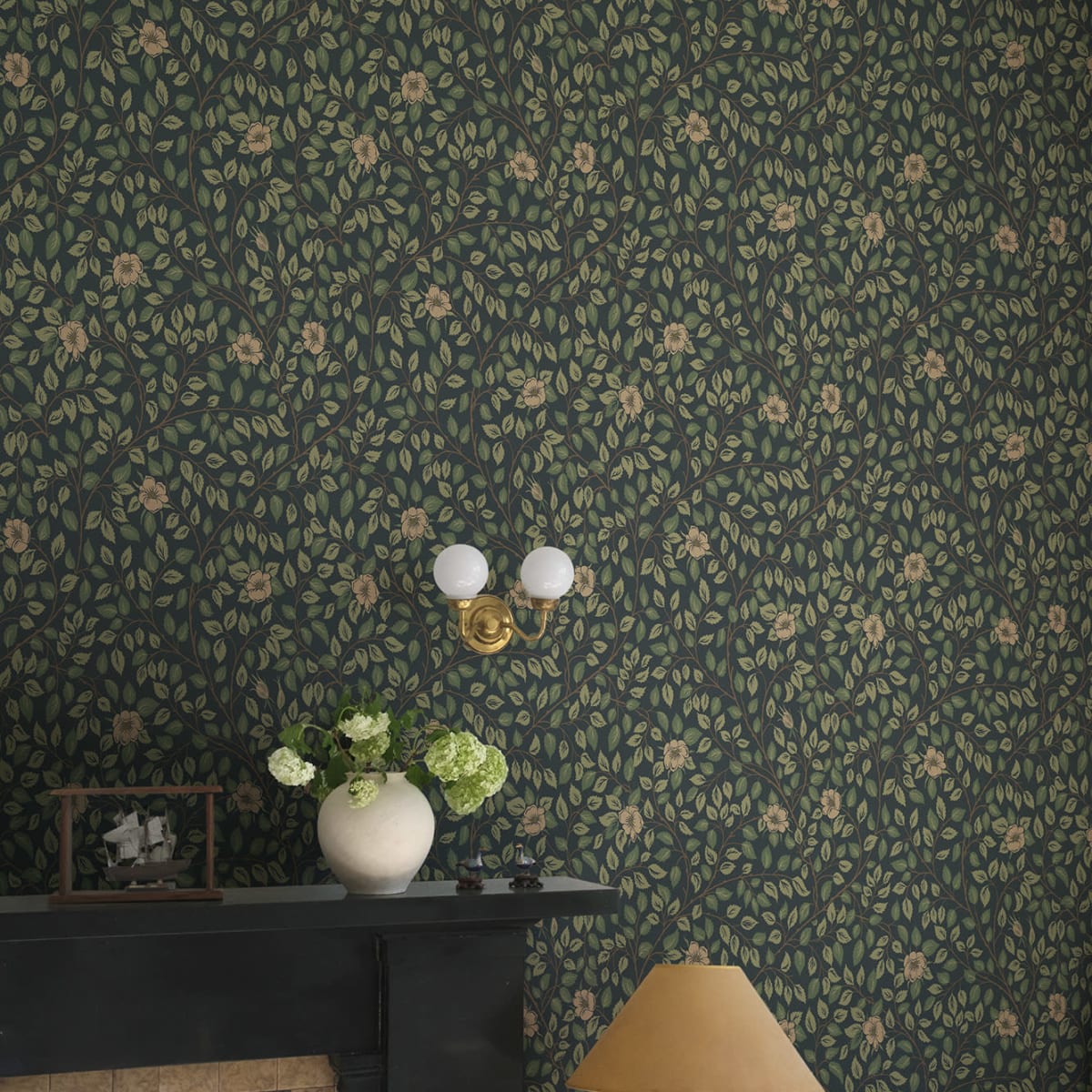 Solliden Wallpaper - Midnight Blue - Sandberg - S10465 - Premier Wallcovering