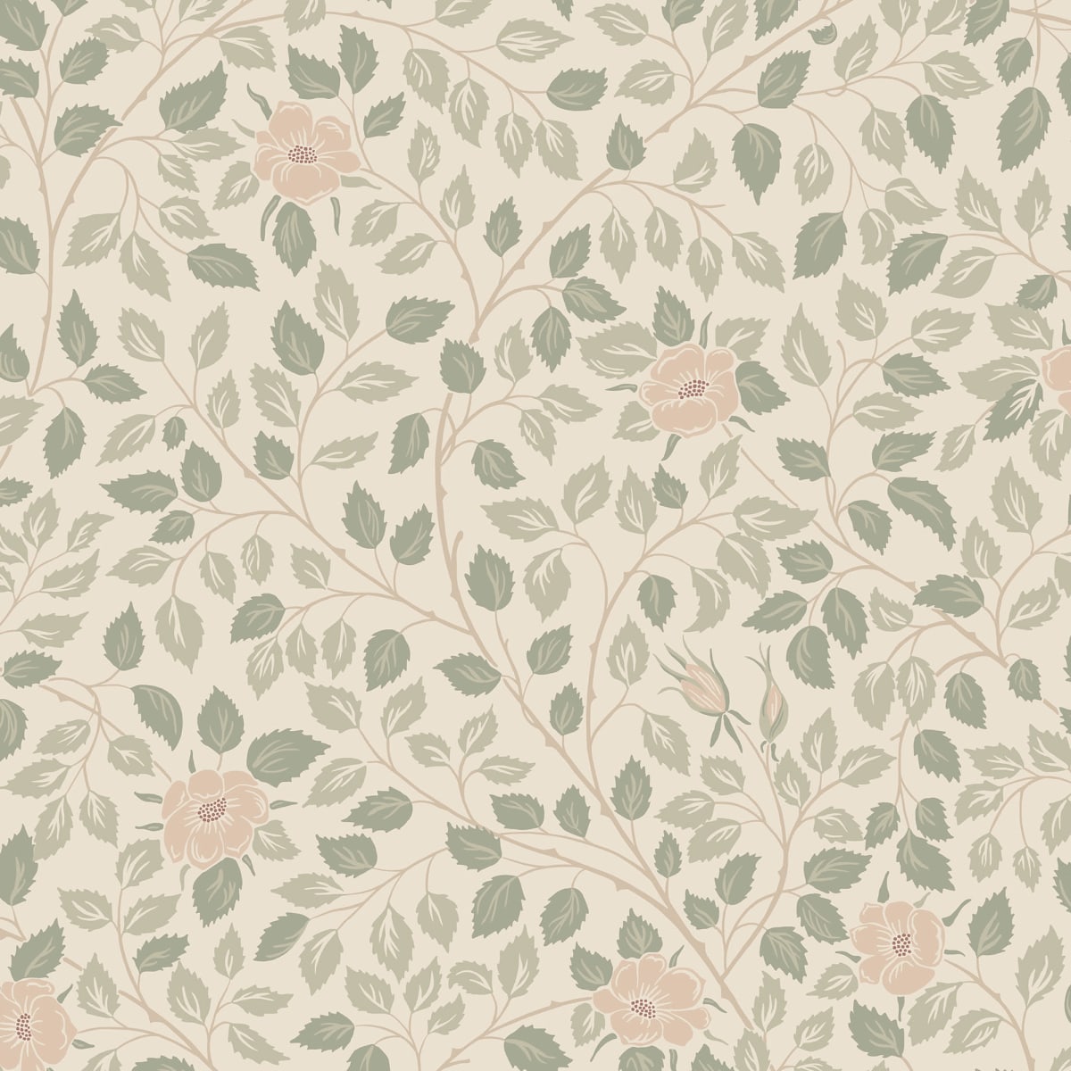 Solliden Wallpaper - Spring Green - Sandberg - S10462 - Premier Wallcovering