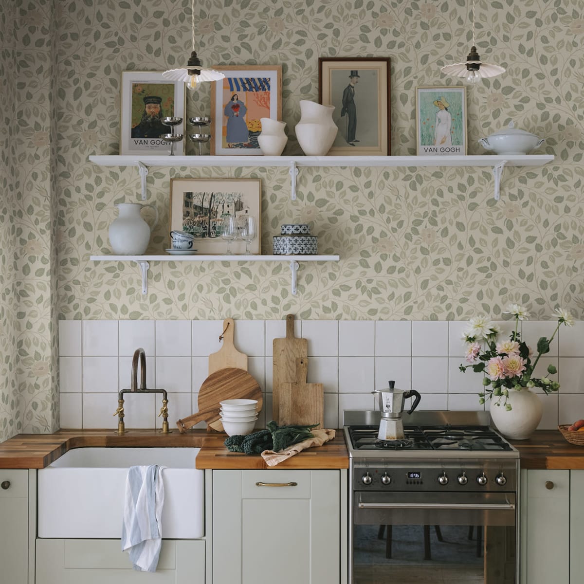 Solliden Wallpaper - Spring Green - Sandberg - S10462 - Premier Wallcovering