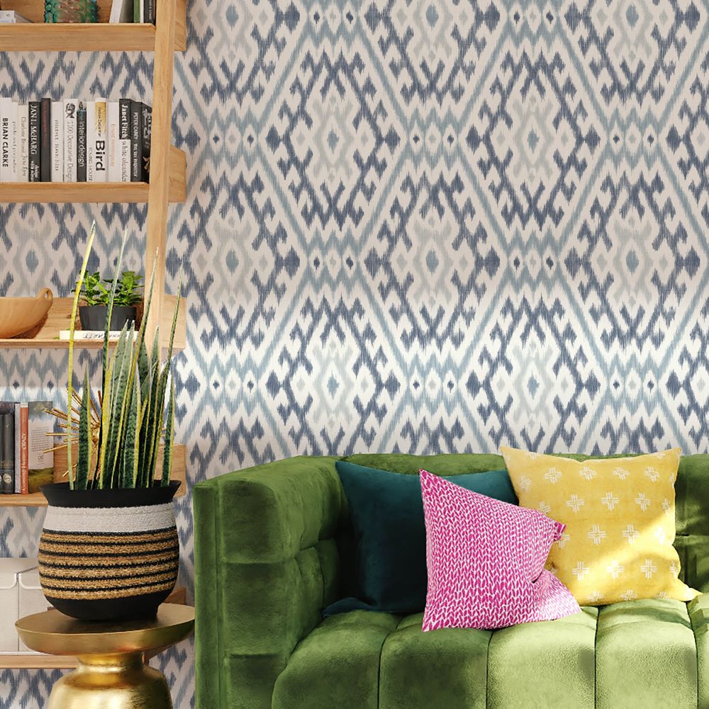 Solola Wallpaper - Blue - A Street Prints - FD27238 - Premier Wallcovering