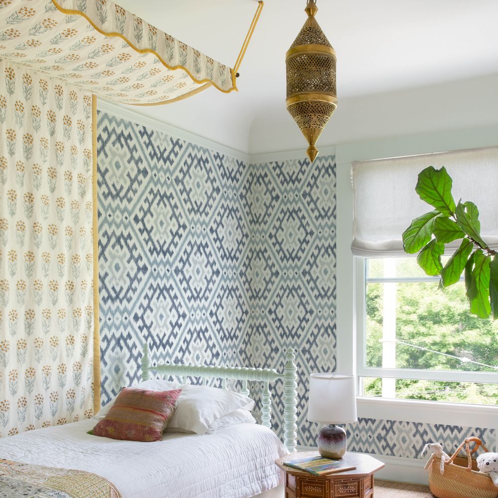 Solola Wallpaper - Blue - A Street Prints - FD27238 - Premier Wallcovering