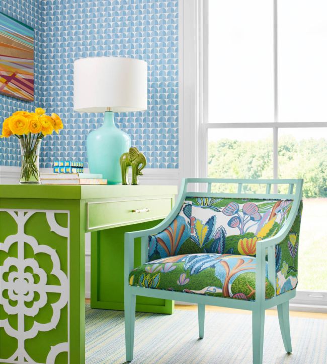 Solsbury Wallpaper - Light Blue - Thibaut - T45024 - Premier Wallcovering
