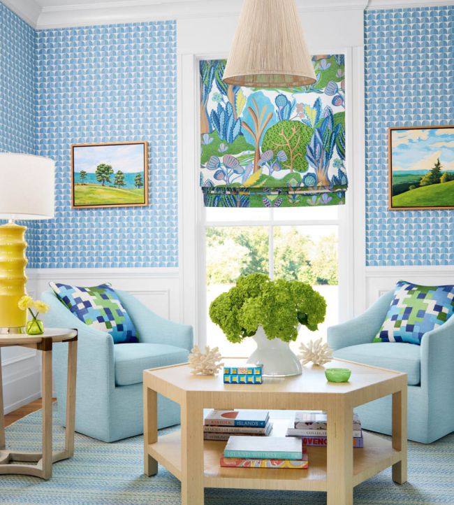 Solsbury Wallpaper - Light Blue - Thibaut - T45024 - Premier Wallcovering