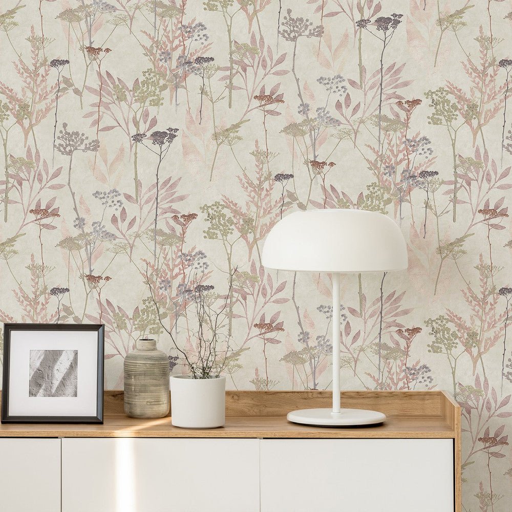 Solstice Wallpaper - Pink - Superfresco Easy - 125061 - Premier Wallcovering