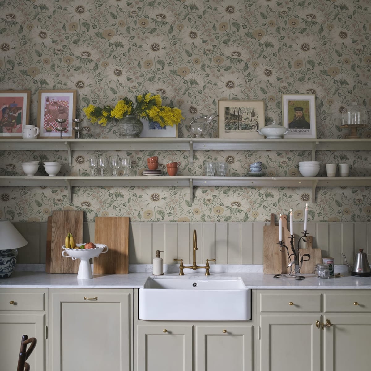 Solveig Wallpaper - Clay - Sandberg - S10479 - Premier Wallcovering