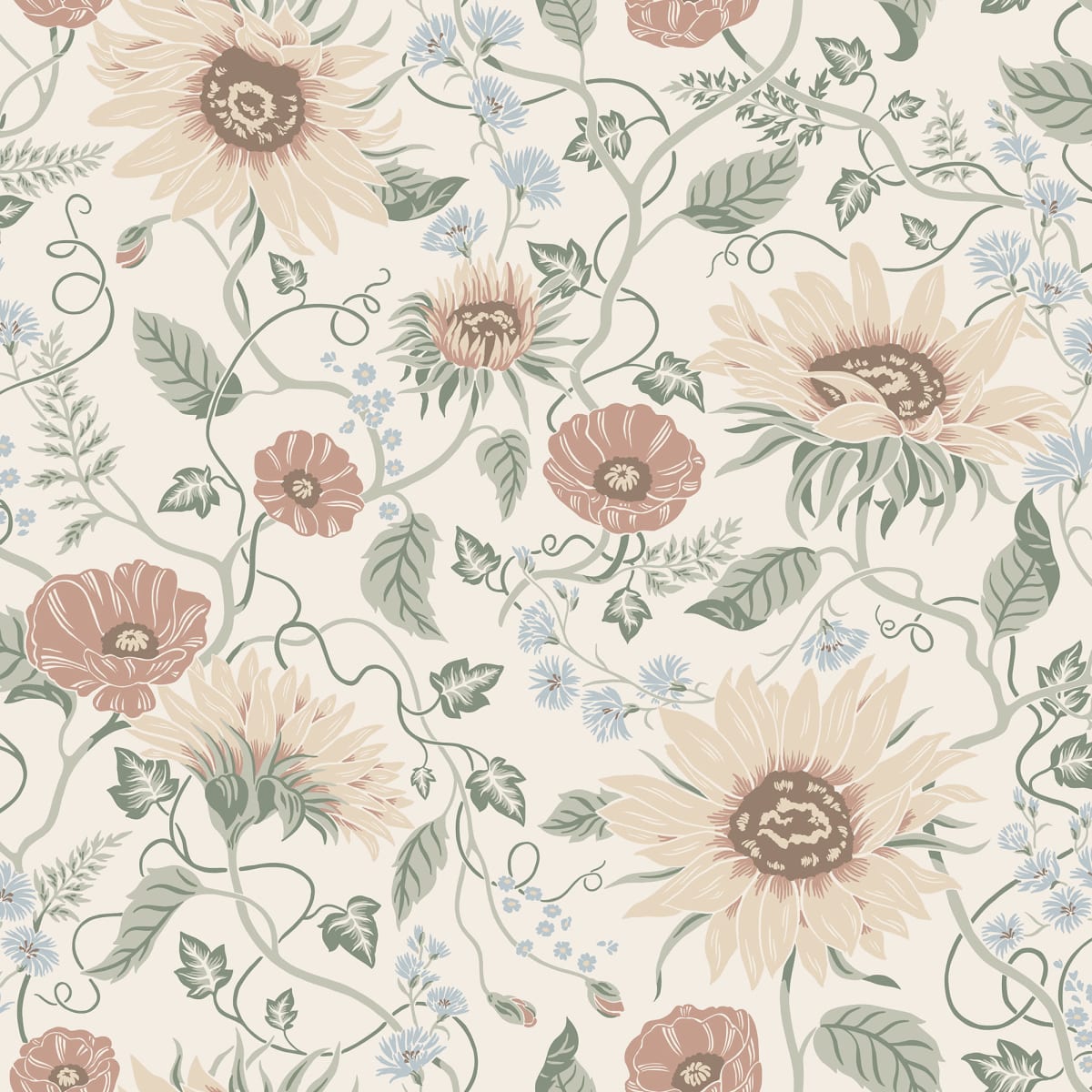 Solveig Wallpaper - Colorful - Sandberg - S10478 - Premier Wallcovering