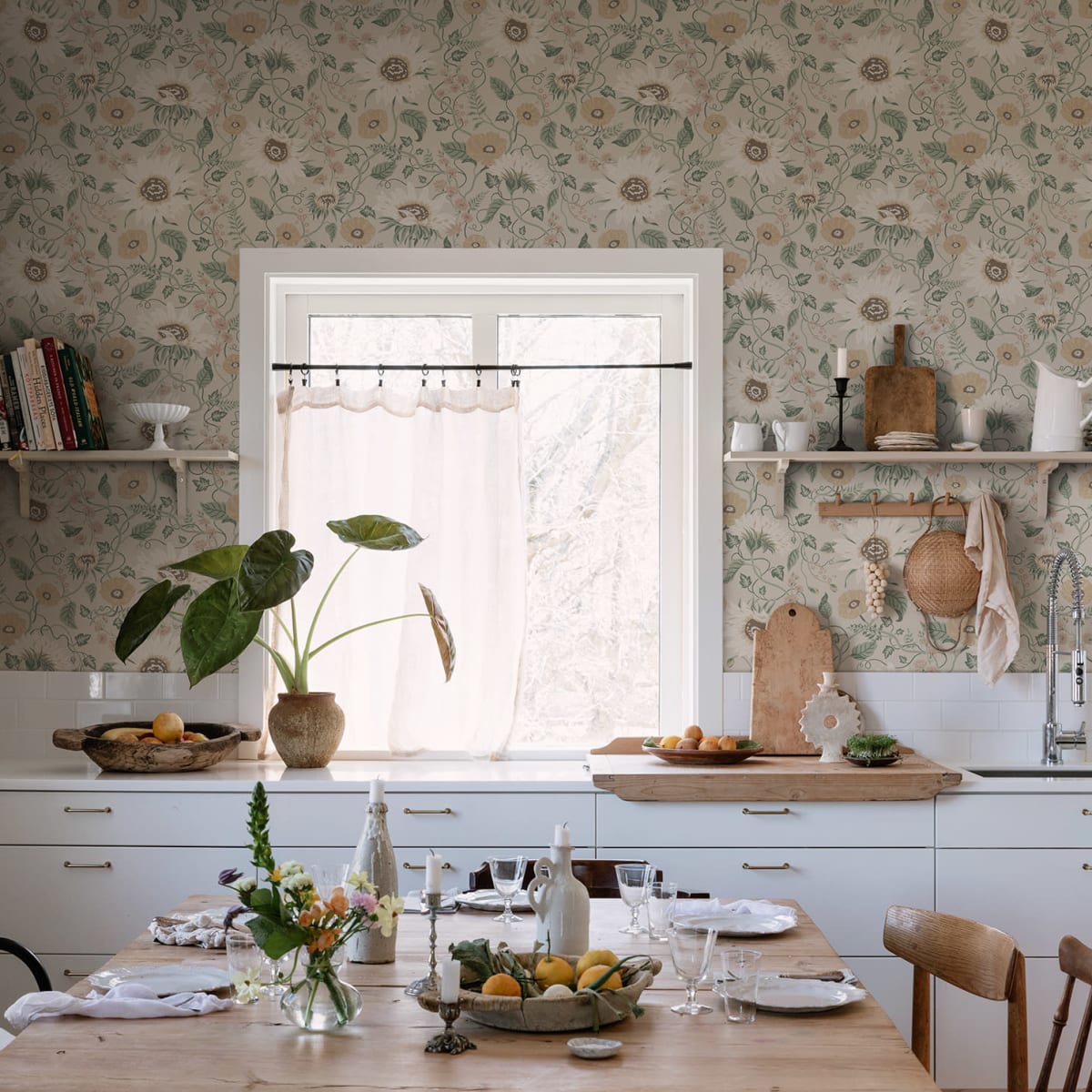 Solveig Wallpaper - Clay - Sandberg - S10479 - Premier Wallcovering