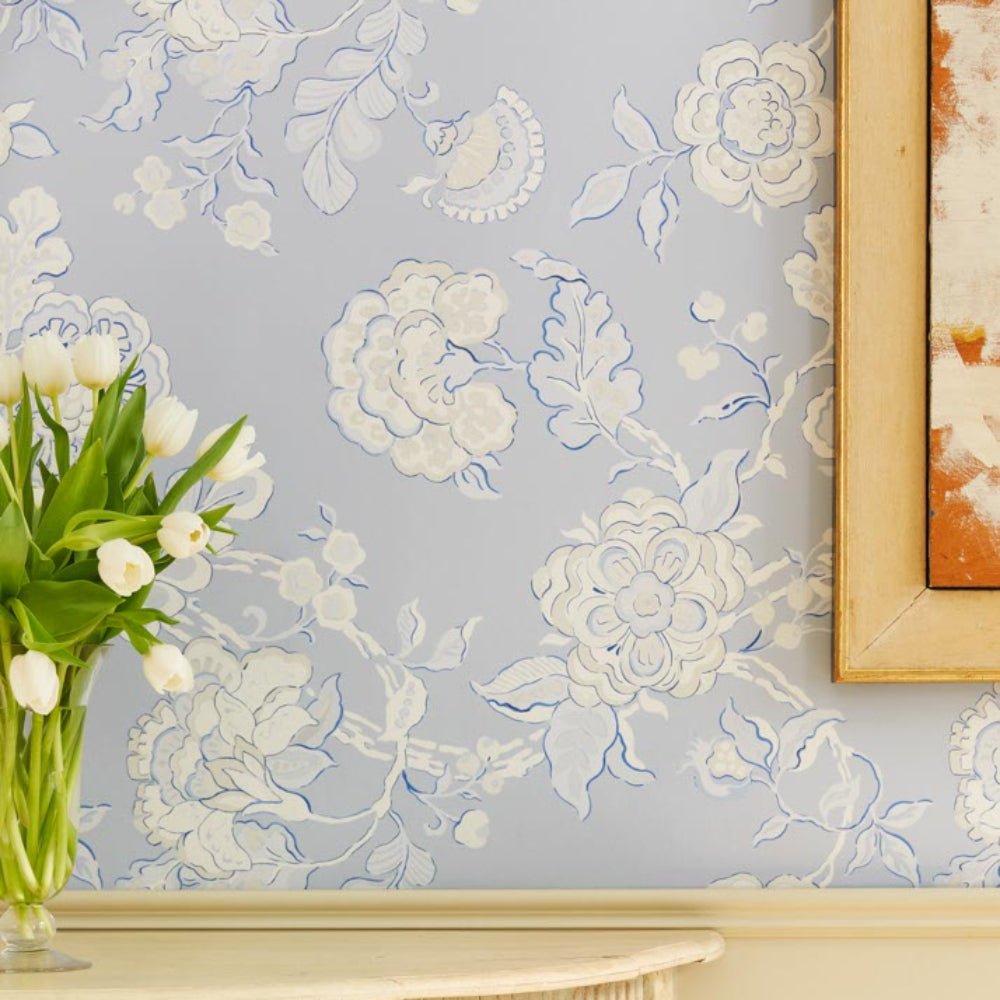 Somerset Wallpaper - Sky - Blithfield - 689-01 - Premier Wallcovering