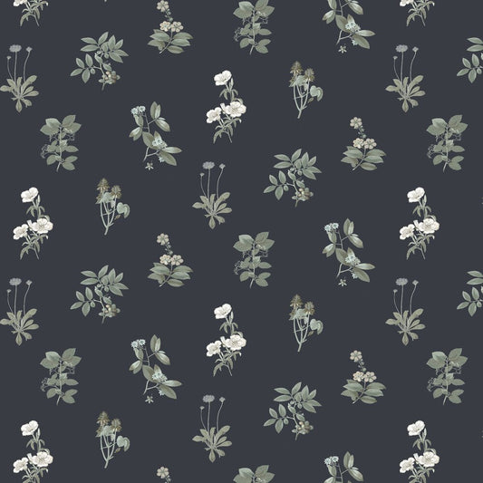 Somerton Wallpaper - Blue Black - Timothy Wilman - TW2563 - Premier Wallcovering