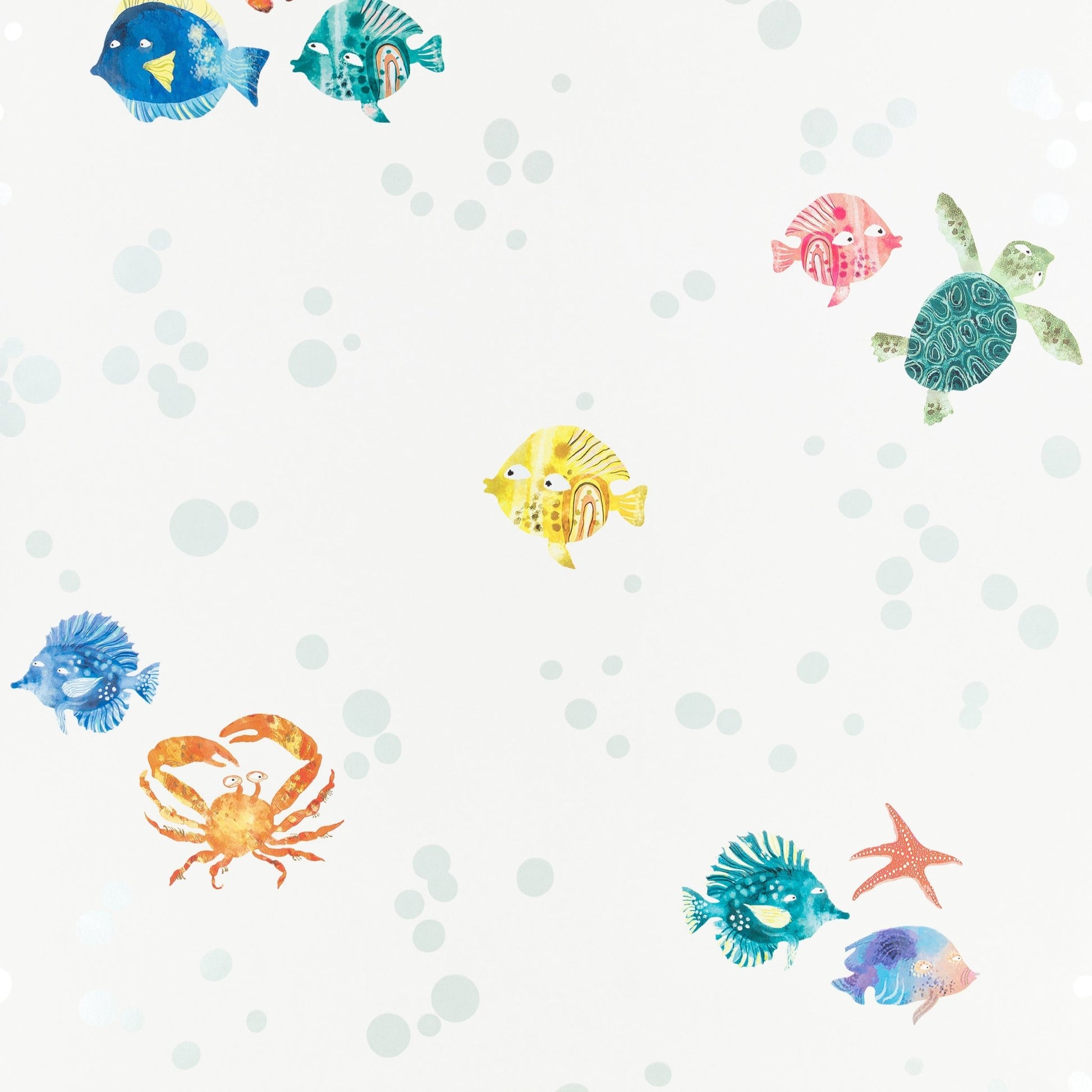 Something Fishy Wallpaper - Multi - Villa Nova - W643/01 - Premier Wallcovering