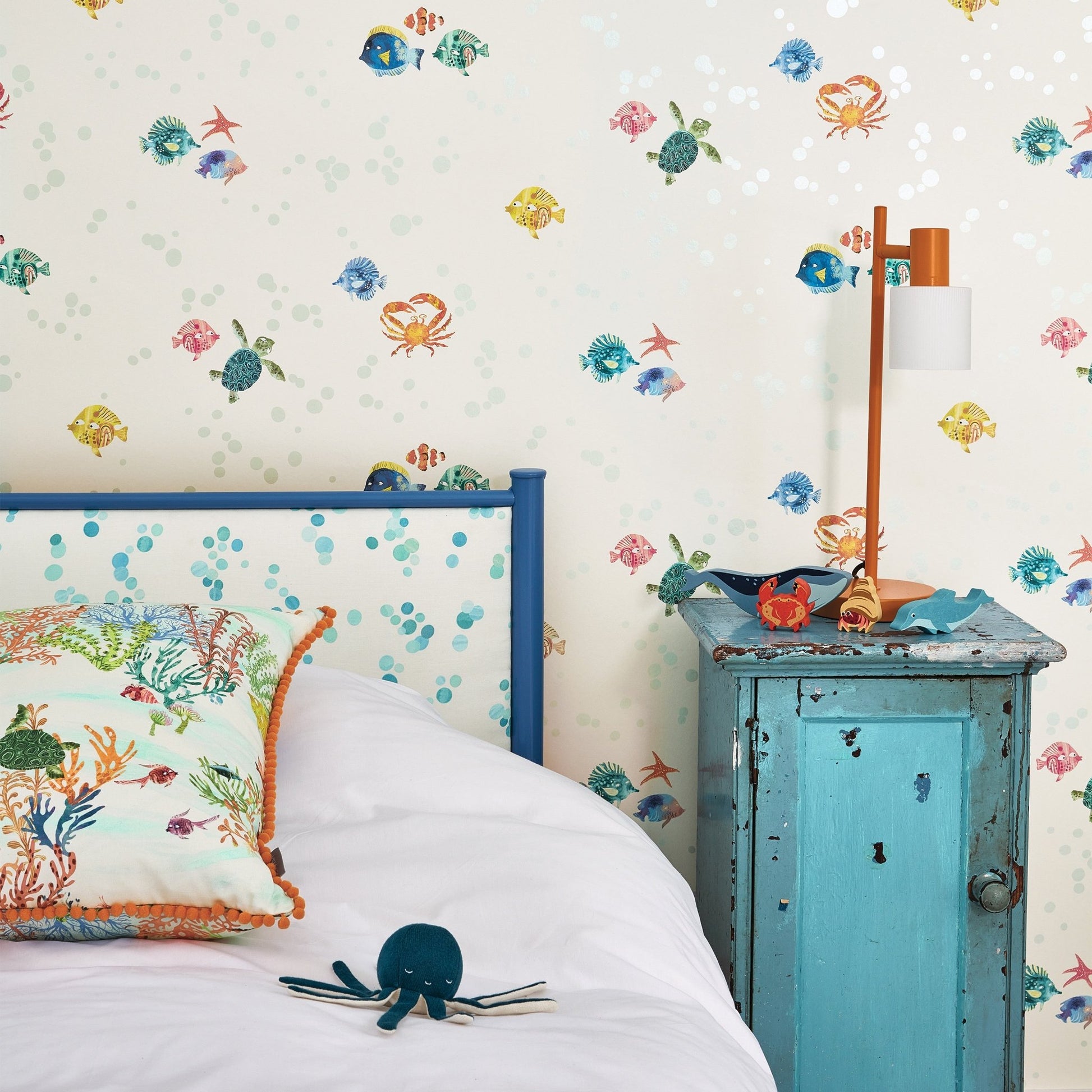 Something Fishy Wallpaper - Multi - Villa Nova - W643/01 - Premier Wallcovering