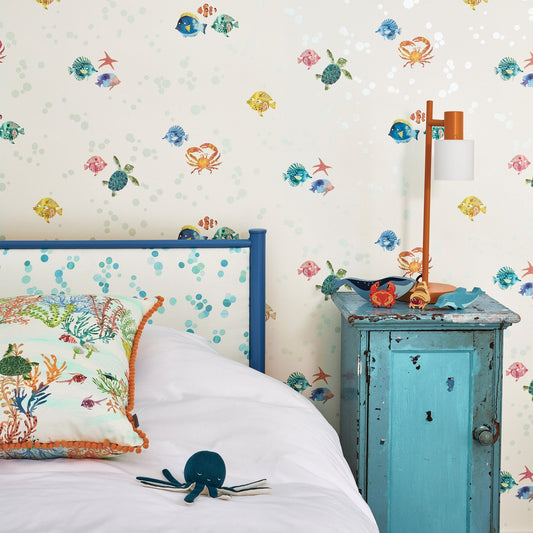 Something Fishy Wallpaper - Multi - Villa Nova - W643/01 - Premier Wallcovering