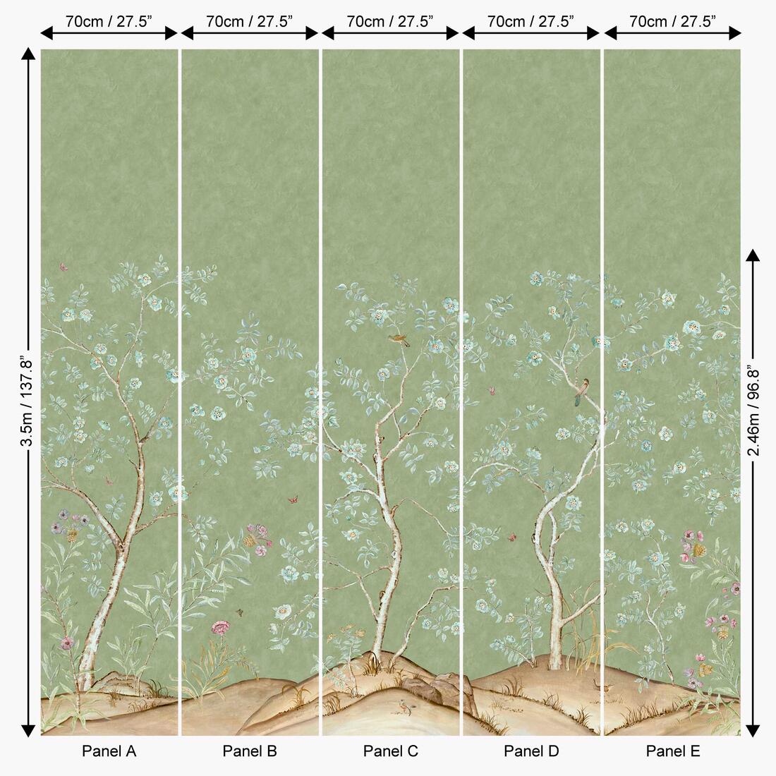 Songbird Wallpaper - Spring - Andrew Martin - KKSBS - Premier Wallcovering